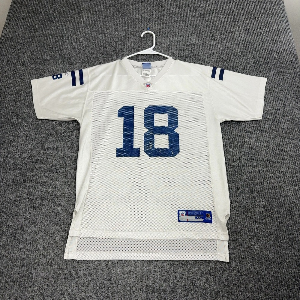 Indianapolis Colts Reebok Jersey Youth XL White Peyton Manning 18 Sport